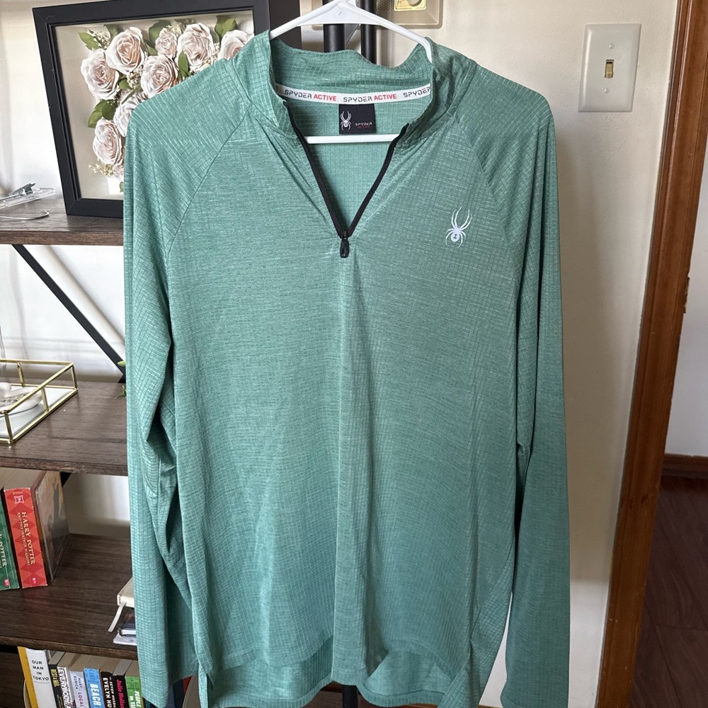 Spyder Activewear Teal Quarter-Zip Top
